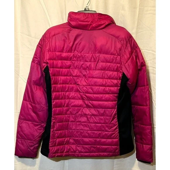 Columbia Powder Pillow™ Hybrid Jacket Fuschia/black Women’s Size Large - Picture 2 of 7